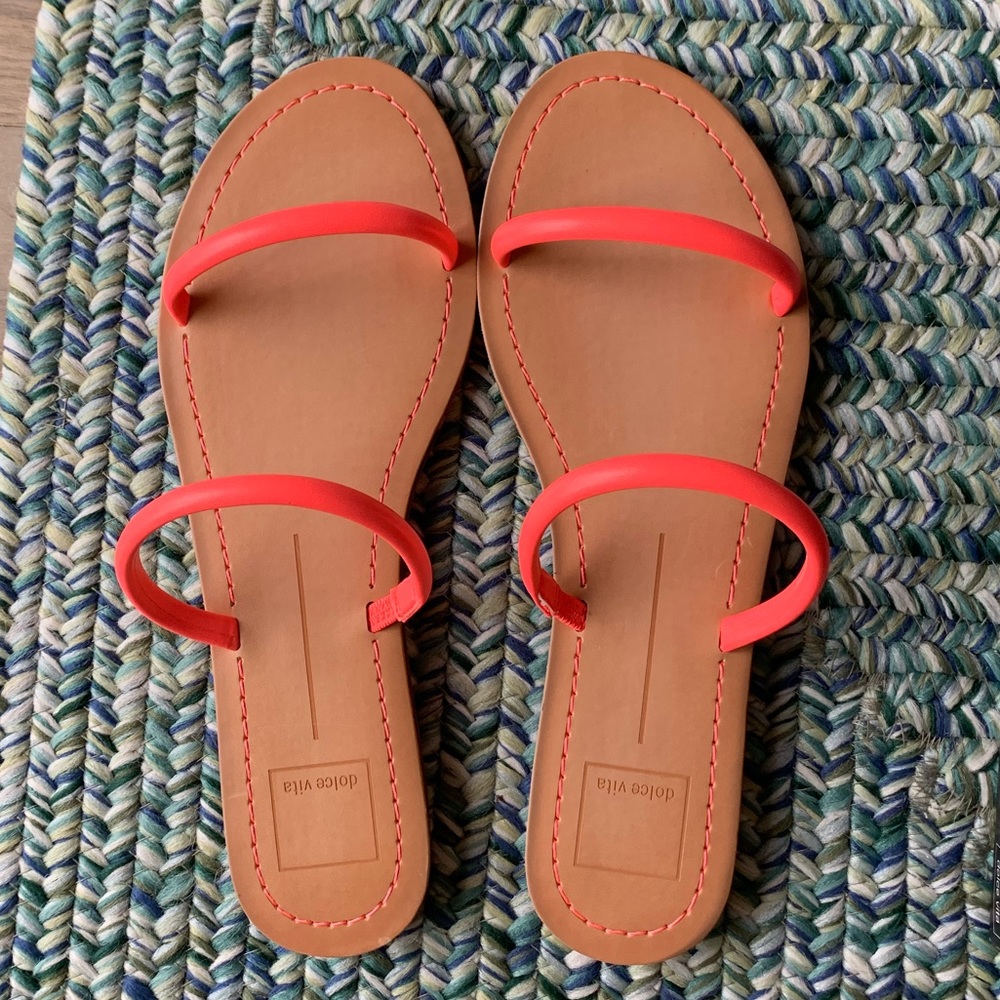 NWT Dolce Vita hot pink coral strappy sandals